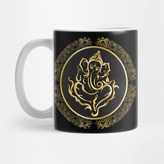 Elegant Ganesha Hindu Indian Hinduism God Elephant by peter2art